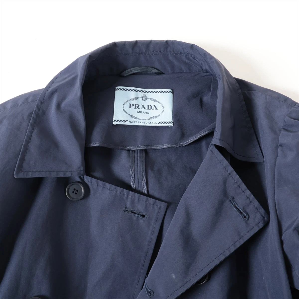 プラダ 13SS コットン×ポリエステル トレンチコート 44