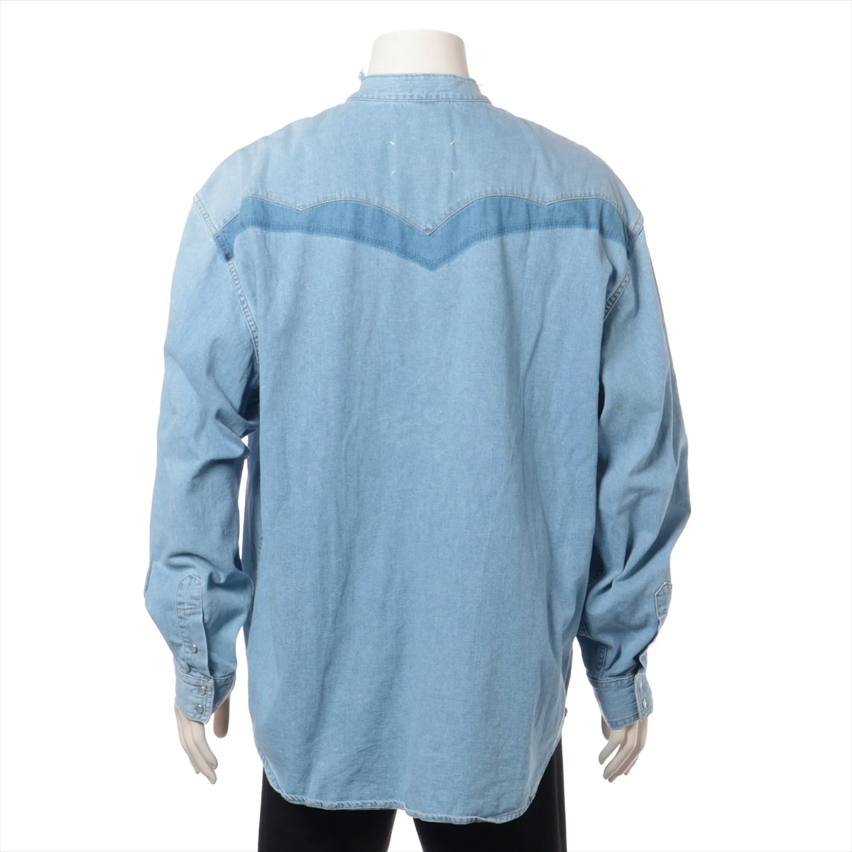 定価106700円 メゾンマルジェラ 22ss アイスブルー デニム 青 40 定価106700円 メゾンマルジェラ 22ss アイスブルー デニム 青 40