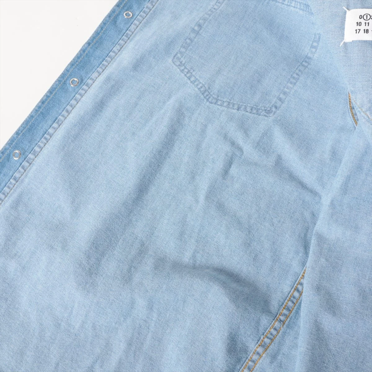 メゾンマルジェラ 22SS コットン デニムシャツ 40 メンズ ブルー