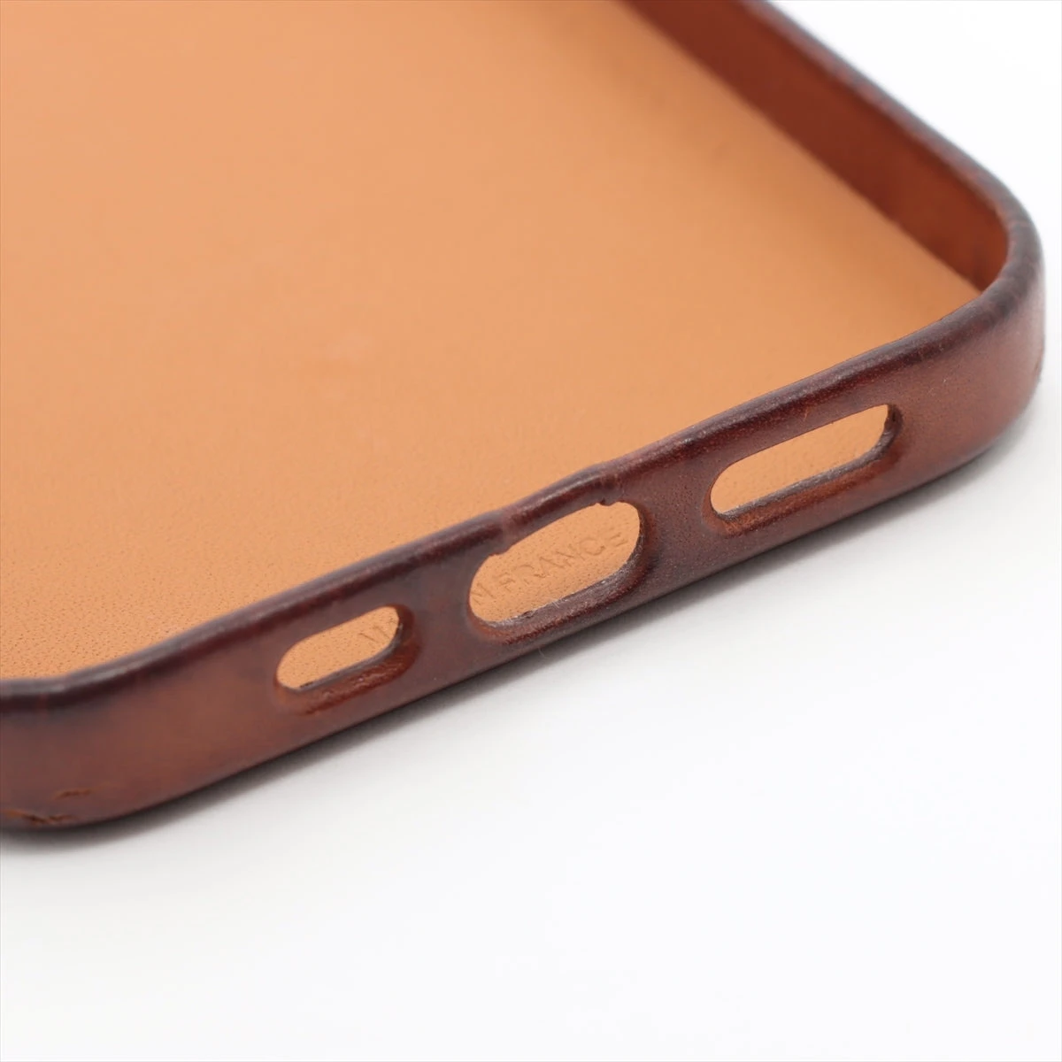 エルメス iPhone12 12pro ケース ブラウン レザー 馬 バレニア 210611-2.jpg