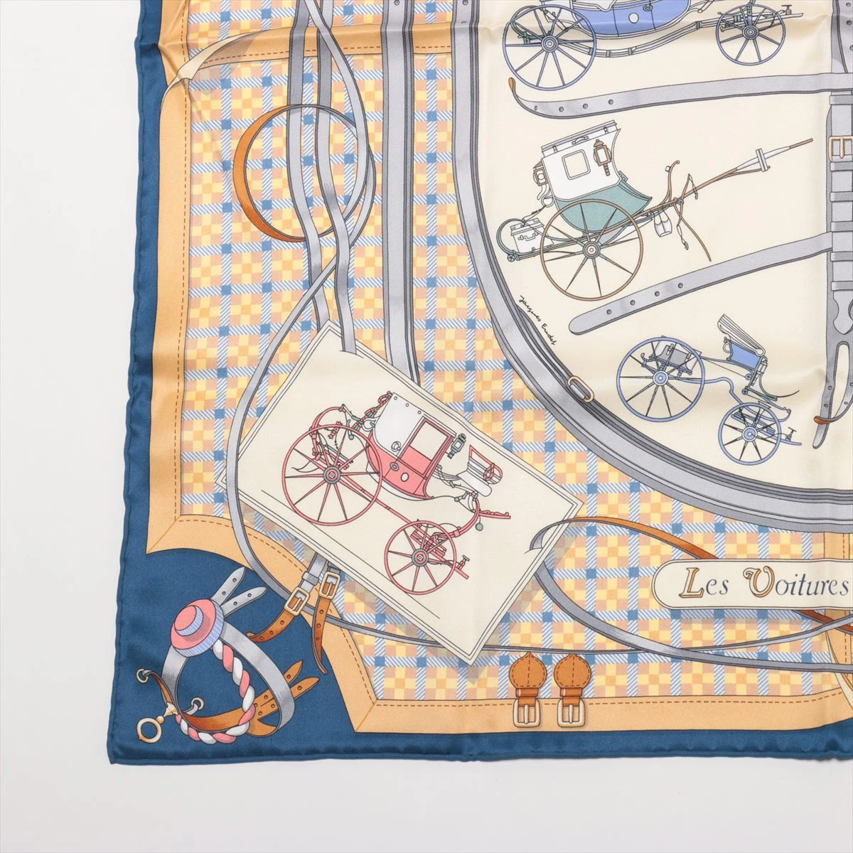 ＊安心の国内配送＊【HERMES】カレ70《Les Voitures Nouvelles》 Les Voitures Nouvelles scarf 70 | Hermès Mainland China