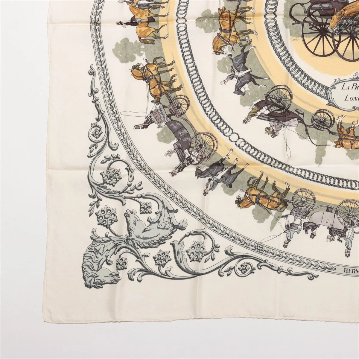 エルメス カレ90 LA PROMENADE DE LONGCHAMPS ロンシャンへの
