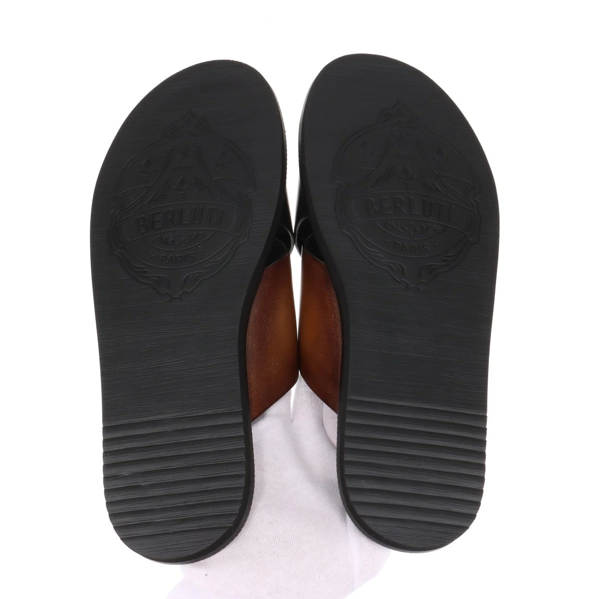 BERLUTI ブラック/ブラウン サンダル