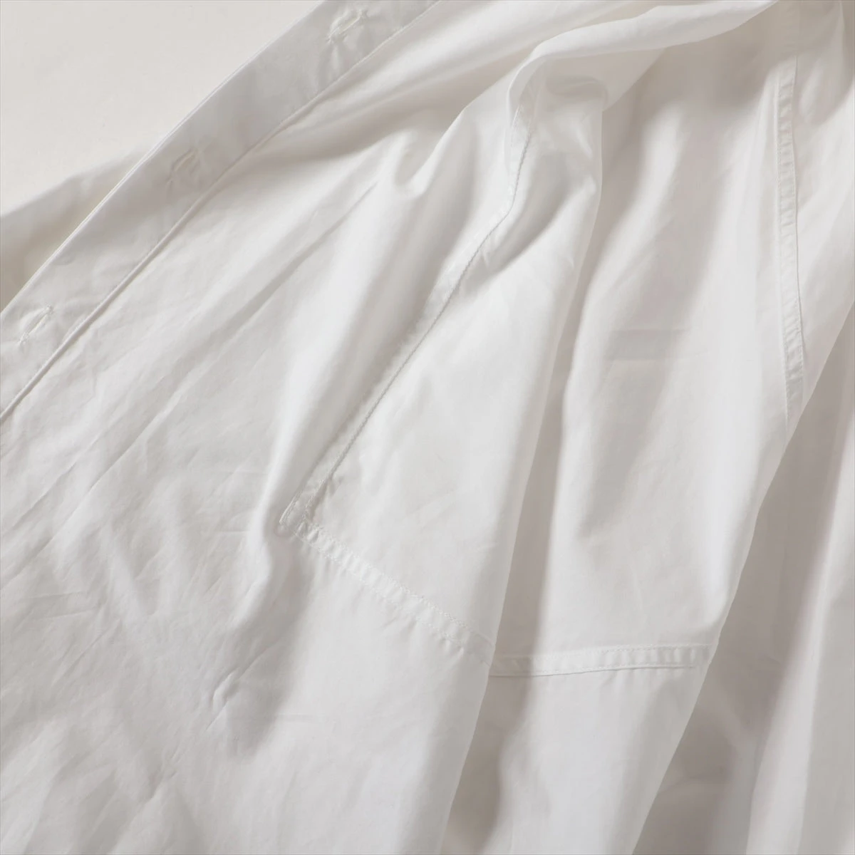 HERMES◆21SS/コットンシャツ/長袖シャツ/36/コットン/ホワイト/16-7600 HERMES others 21SS cotton shirt long sleeve 36 white 16-7600