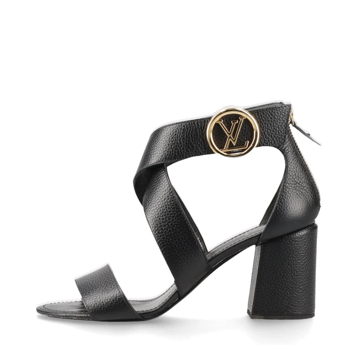 ヴィトン ホライズンライン レザー サンダル 36 レディース