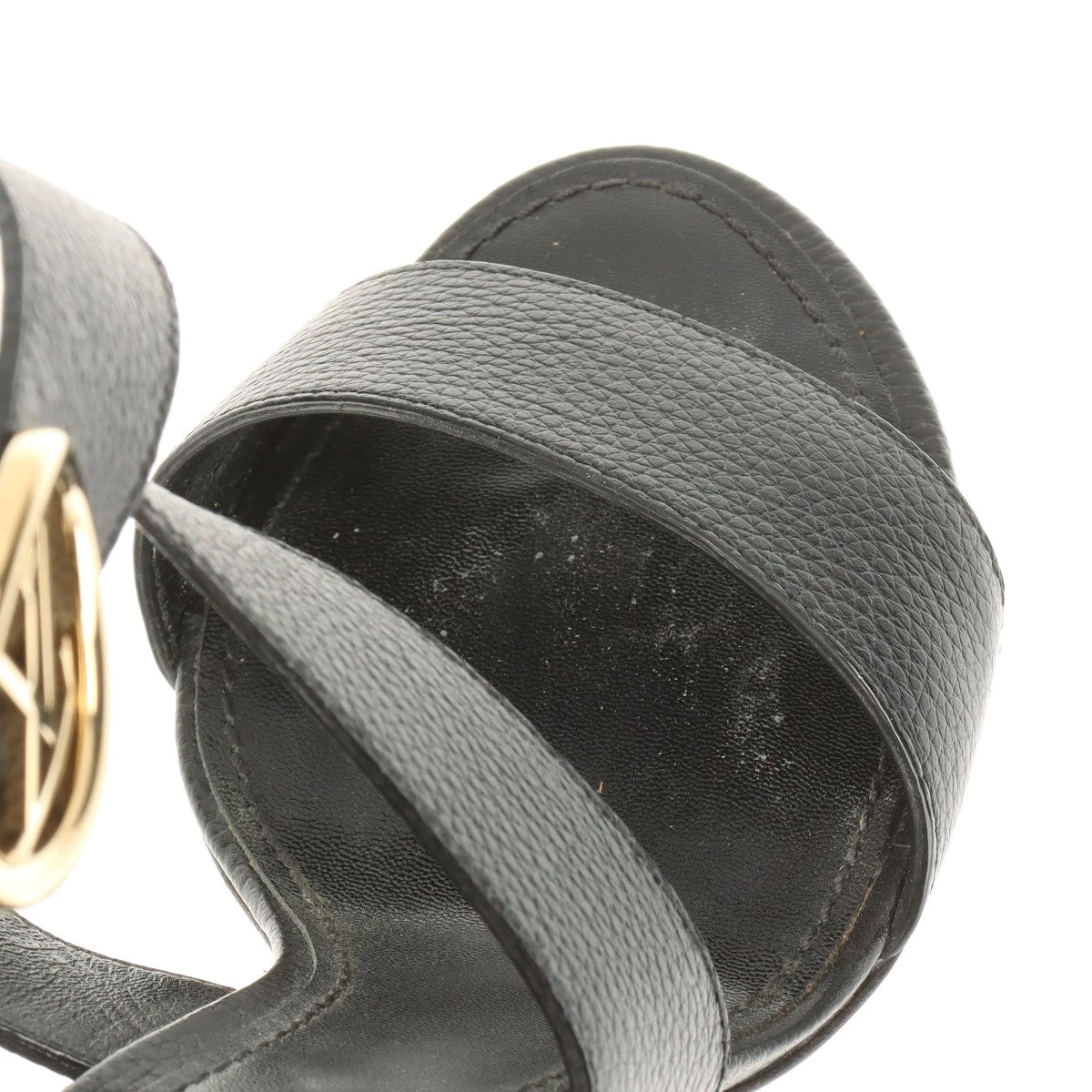 LOUIS VUITTON ホライズンライン　サンダル　ベロア　LV ブラック LOUIS VUITTON ホライズンライン サンダル ベロア LV ブラック