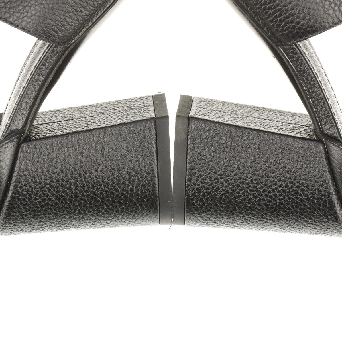 美品【Louis Vuitton】ホライズンライン 35 サンダル ビッグロゴ ヴィトン ホライズンライン レザー サンダル 36 レディース