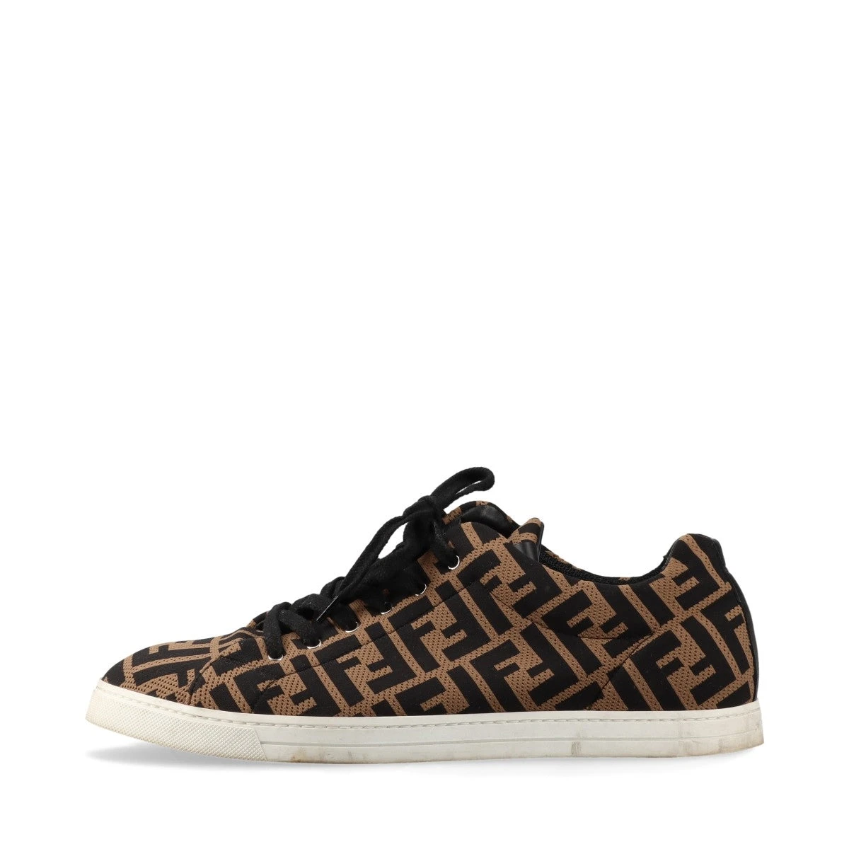 FENDI ズッカ ニット×レザー スニーカー FENDI(フェンディ) Sneaker Zucca Slip-on ズッカ柄レザー