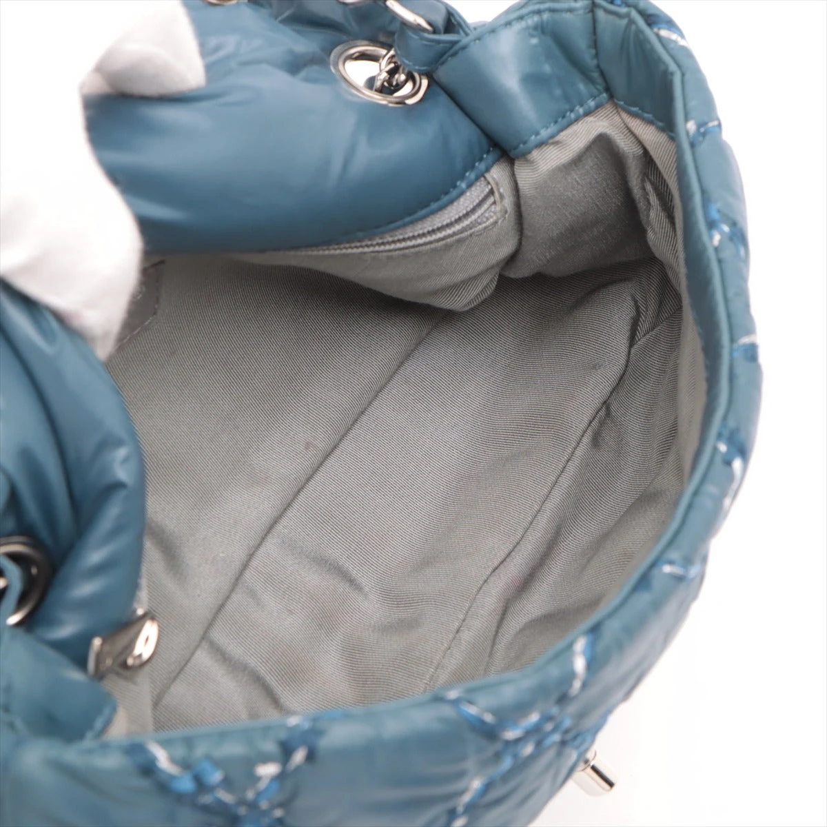 シャネル パリビザンス ナイロン シングルフラップ ダブルチェーン