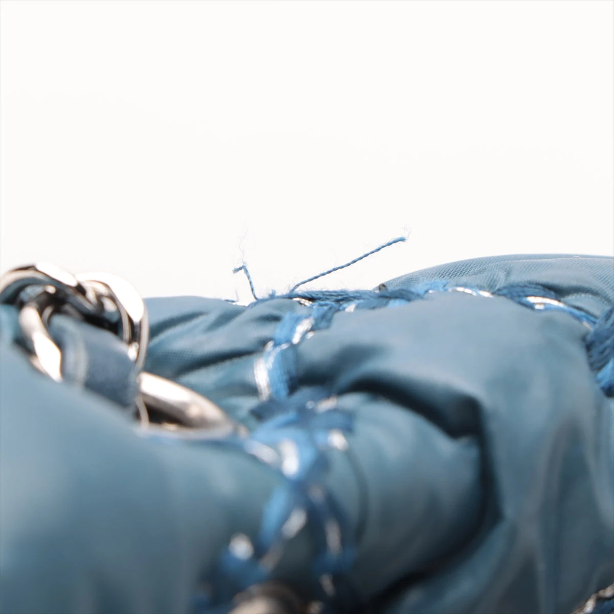 シャネル パリビザンス ナイロン シングルフラップ ダブルチェーン