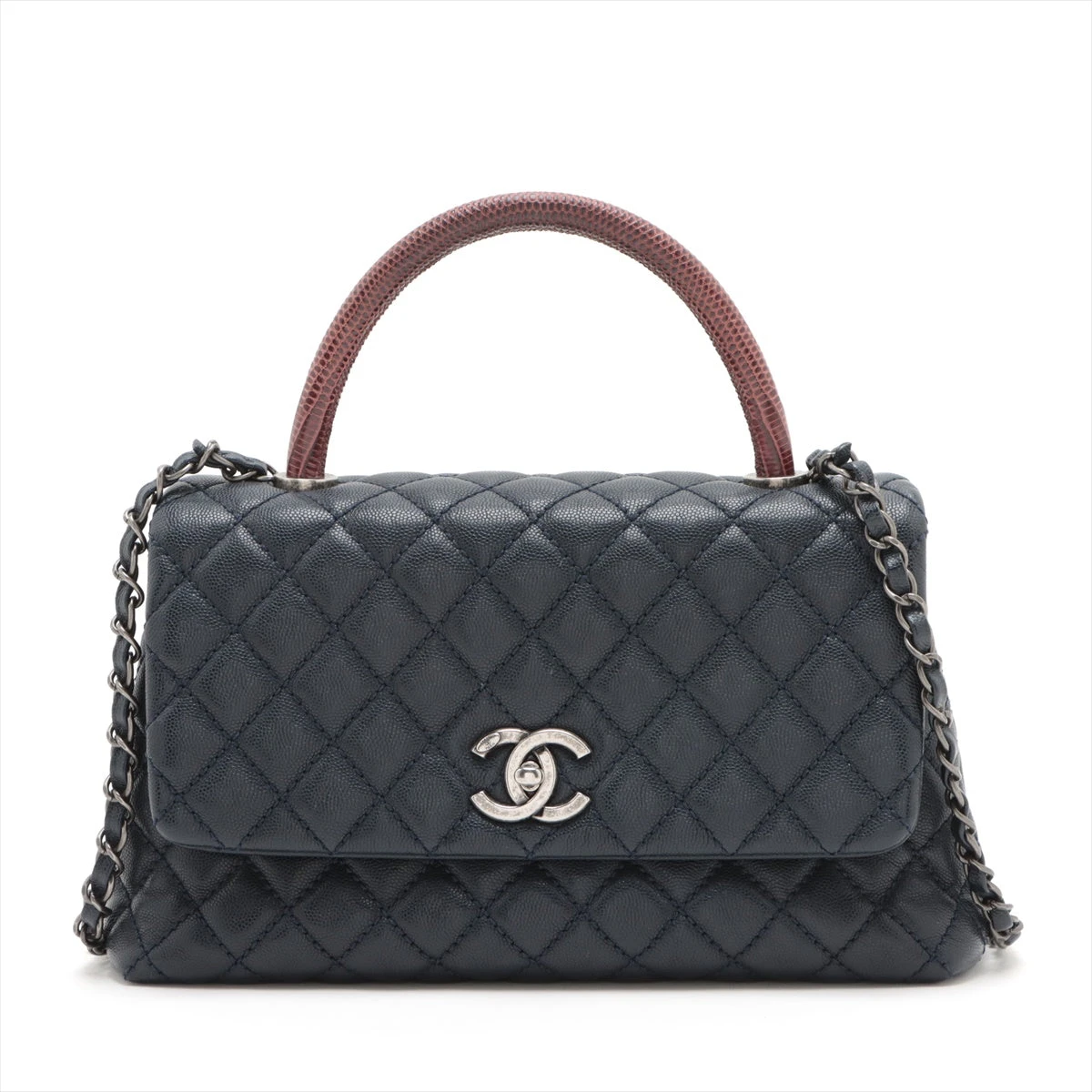 国内発送【大人な限定ロゴが素敵】CHANEL ハンドル バニティー シャネル ココハンドル ALLU銀座店｜中古ブランド品・ブランド
