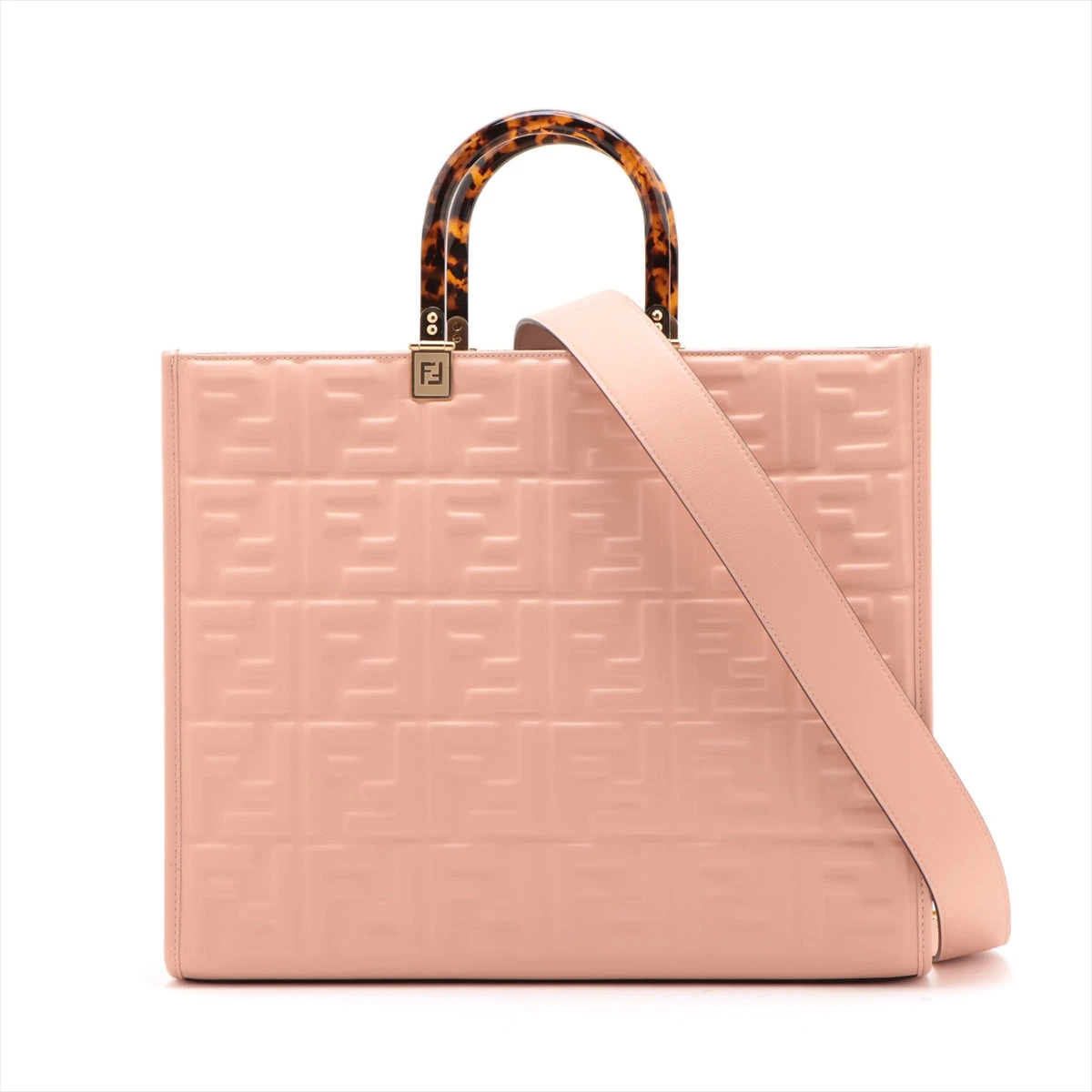 FENDI】サンシャインミディアム ピンクレザーショッパー