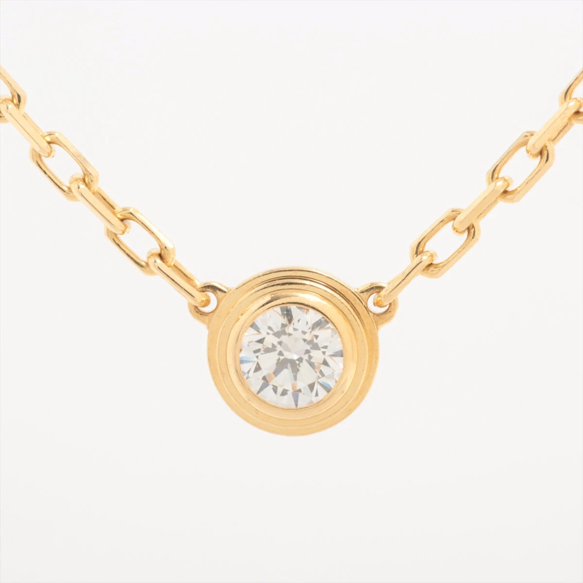 maki様　未使用極美品　カルティエ　ネックレス　ダイヤモンド　SM カルティエ ダムール SM ダイヤ ネックレス 750(YG) 2.8g 引き輪歪み