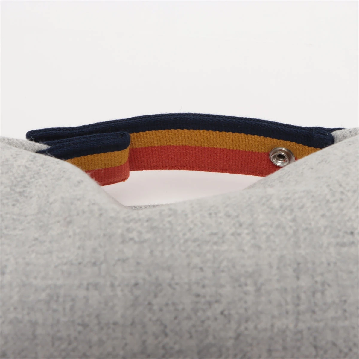 エルメス ブリッド ア ブラックPM ウール グレー シルバー金具