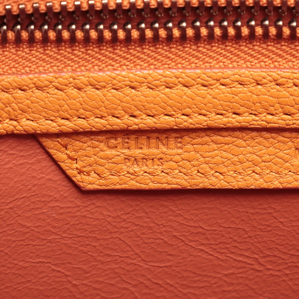 【美品】CELINEセリーヌ ラゲージ マイクロ 赤/オレンジ CELINE セリーヌ ハンドバッグ ラゲージ マイクロショッパー