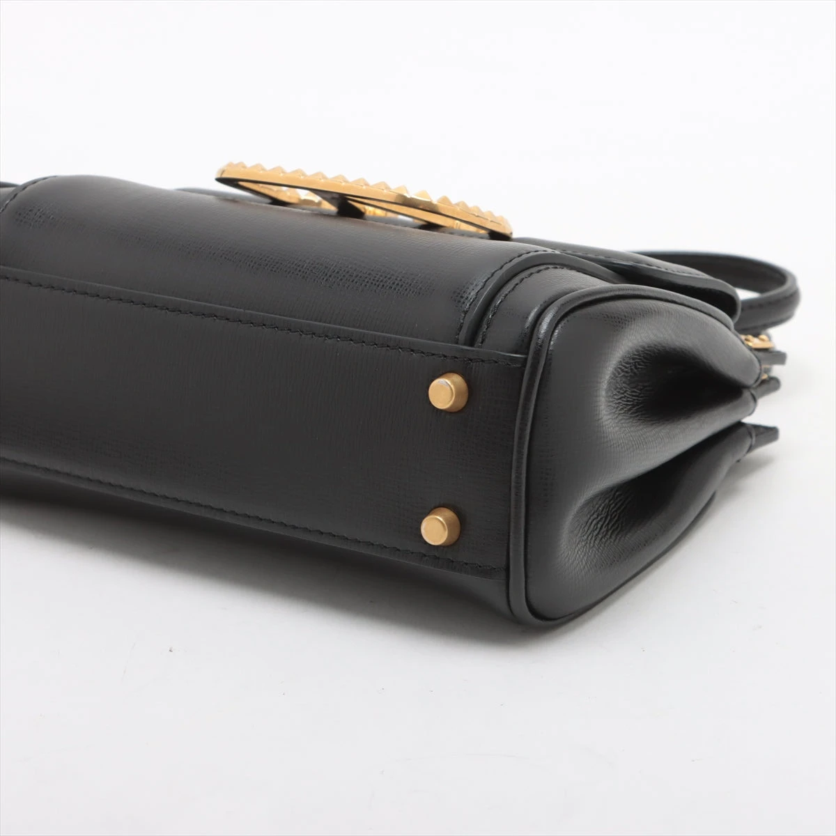 良品 ヴァレンティノガラヴァーニ ハンドバッグ 2way レザー ロックスタッズ バイセル公式】ヴァレンティノ・ガラヴァーニ ロックスタッズ