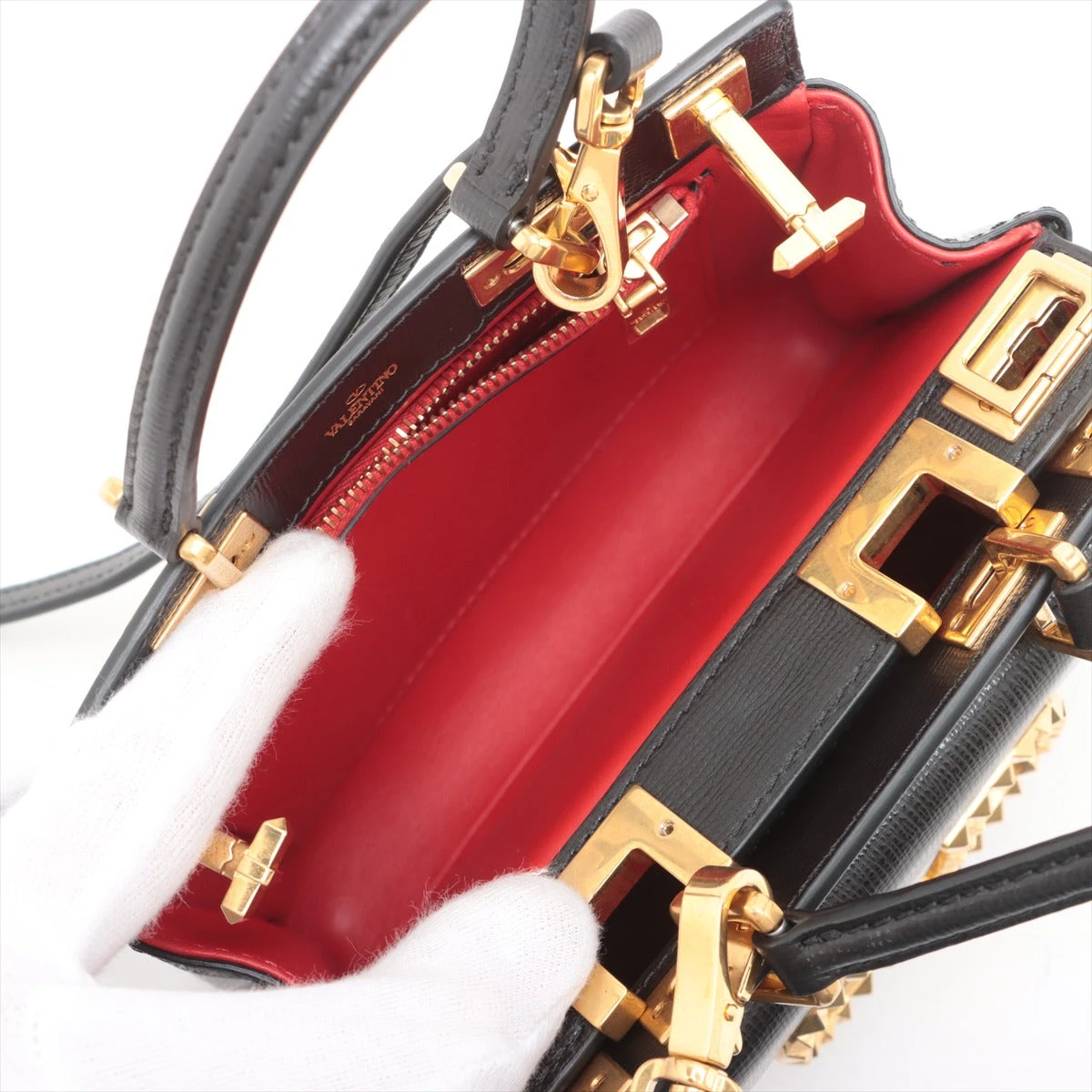 ヴァレンティノガラヴァーニ ロックスタッズ アルコーブ レザー 2WAY 