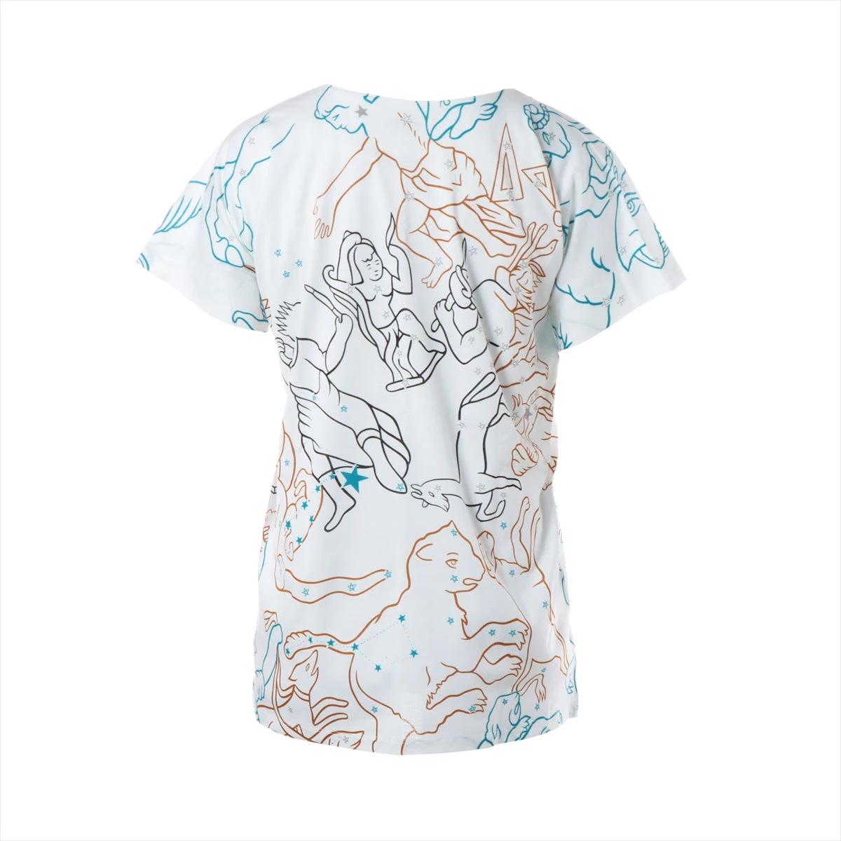 HERMES コットン Tシャツ サイズ36 エルメス コットン Tシャツ 36 ホワイト 「Constellations