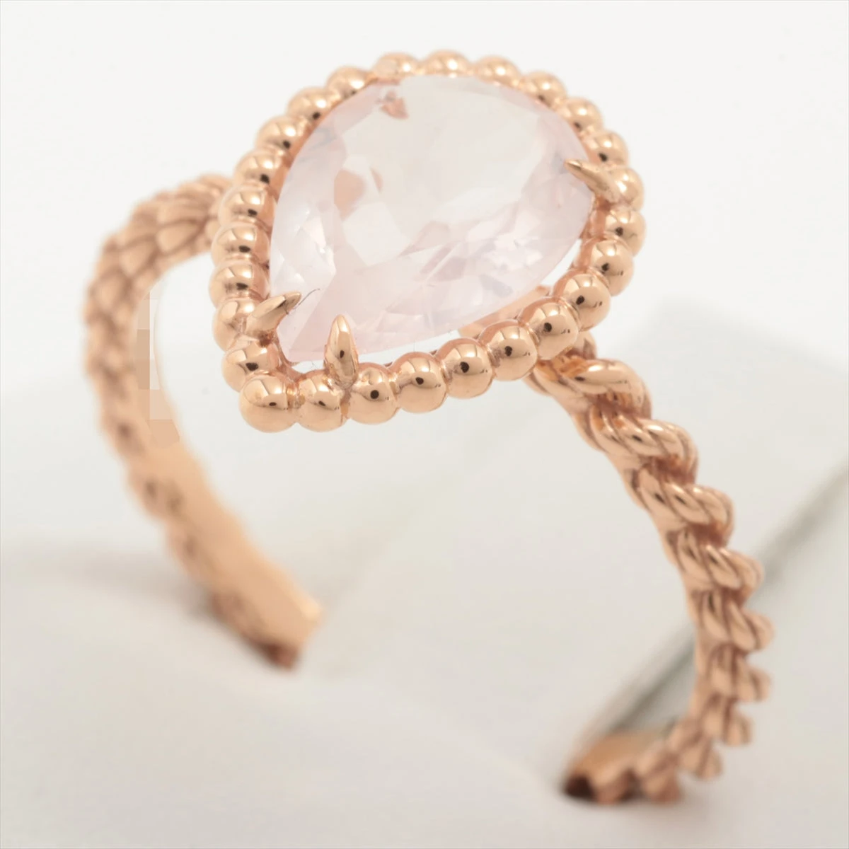 ブシュロン セルパンボエム ローズクォーツ リング 750(PG) 2.4g 52