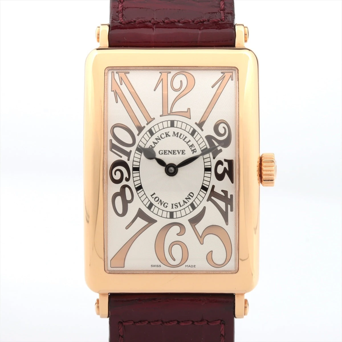 訳あり フランクミュラーロングアイランド1000サイズ 22mm クロコベルト FRANCK MULLER フランクミュラー ロングアイランド 用 裏面防水