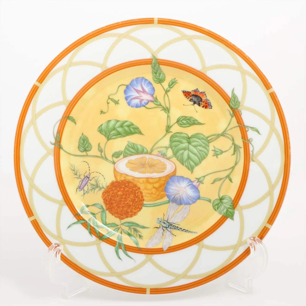 新品未使用☆エルメスプレート エルメス プレート 陶器 オレンジ HX035620｜中古ブランド品・ブランド