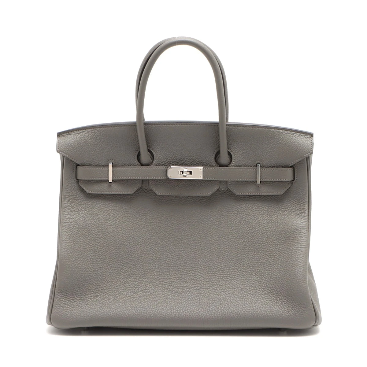 エルメス バーキン35 トリヨンクレマンス グリメイヤー シルバー金具 B