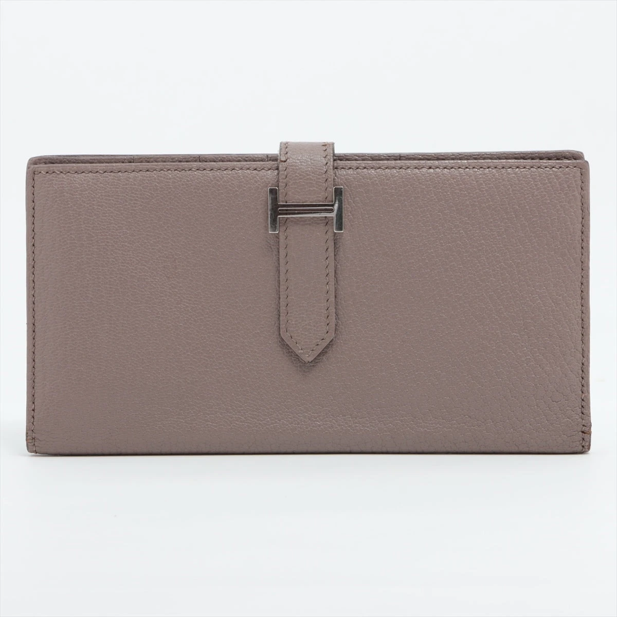 エルメス ベアンスフレ シェブルミゾル 財布 グリオレ シルバー金具