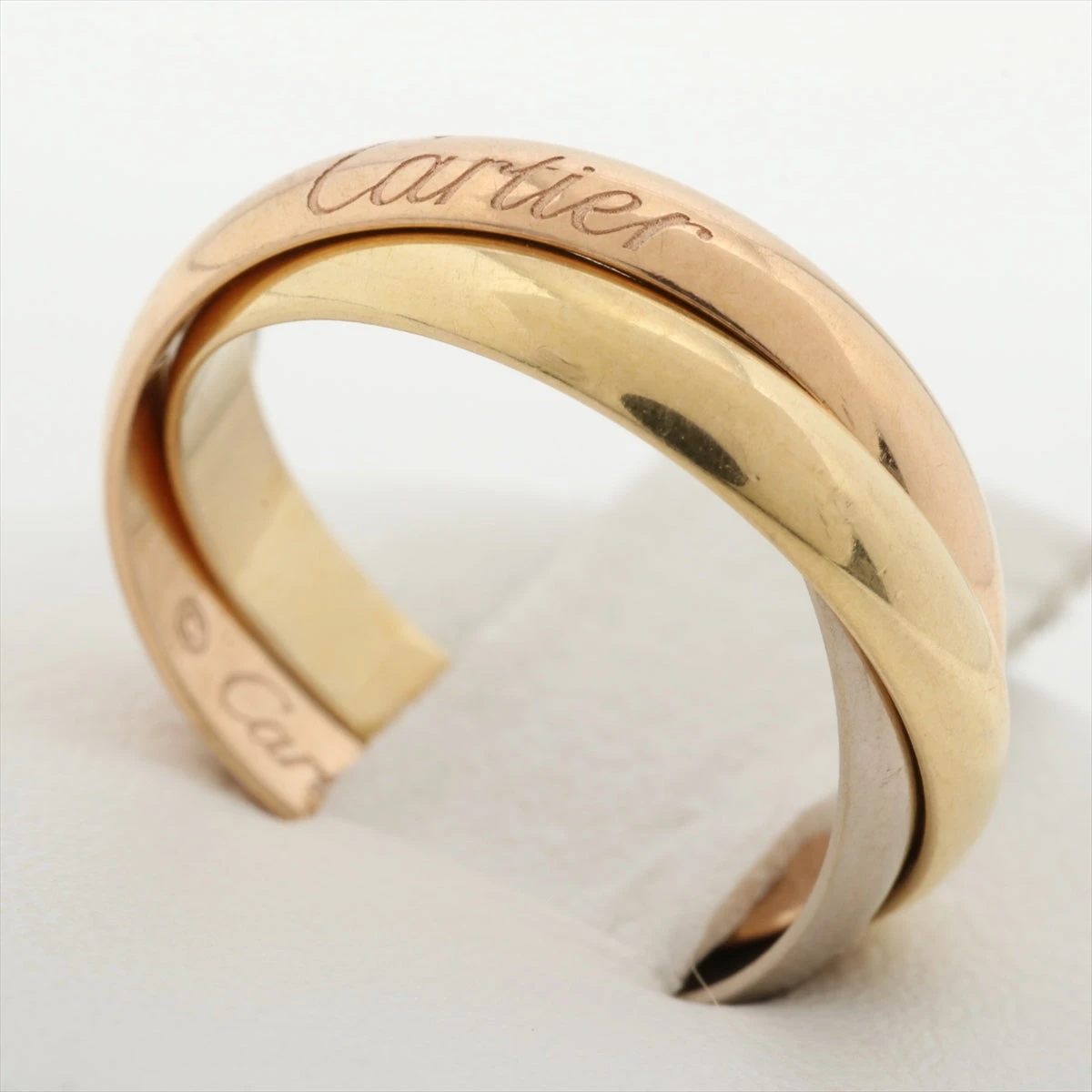 カルティエ トリニティ リング 750(YG×PG×WG) 4.2g 47 ロウ目 カルティエ トリニティ リング 750(YG×PG×WG) 4.2g 47 ロウ目