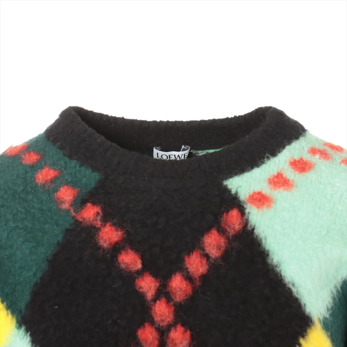 ロエベ コットン×ナイロン ニット XS レディース マルチカラー