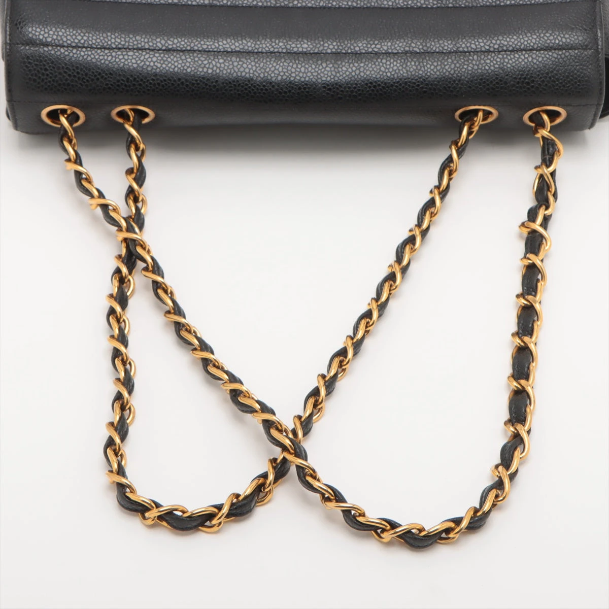 シャネル マドモアゼル キャビアスキン チェーンショルダーバッグ ブラック シャネル マドモアゼル チェーンショルダーバッグ 黒 G金具