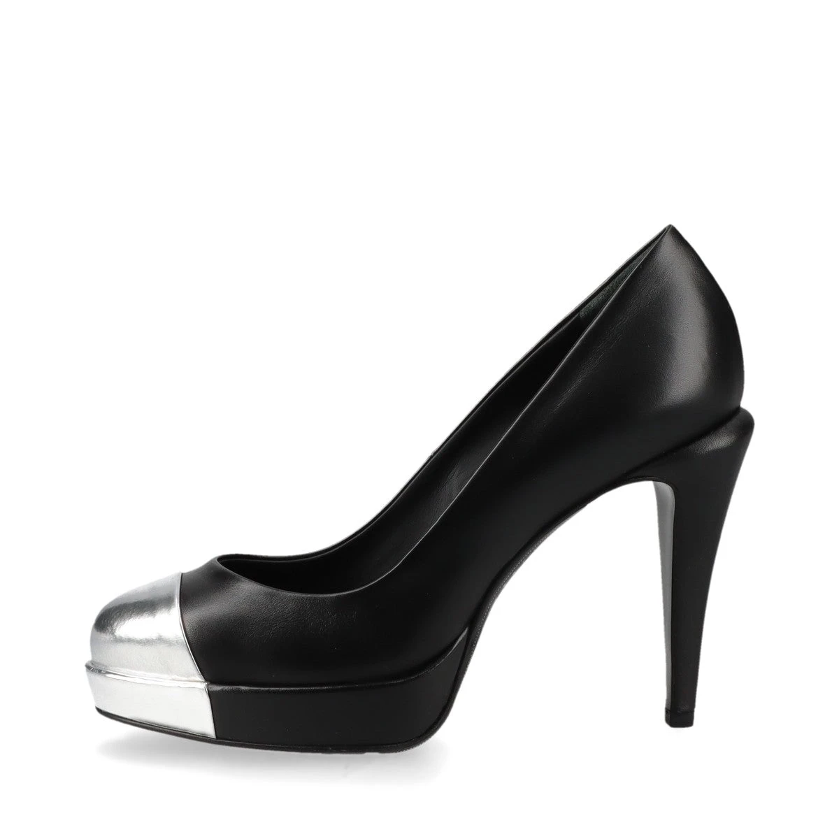 CHANEL ブラック レザーパンプス35.5