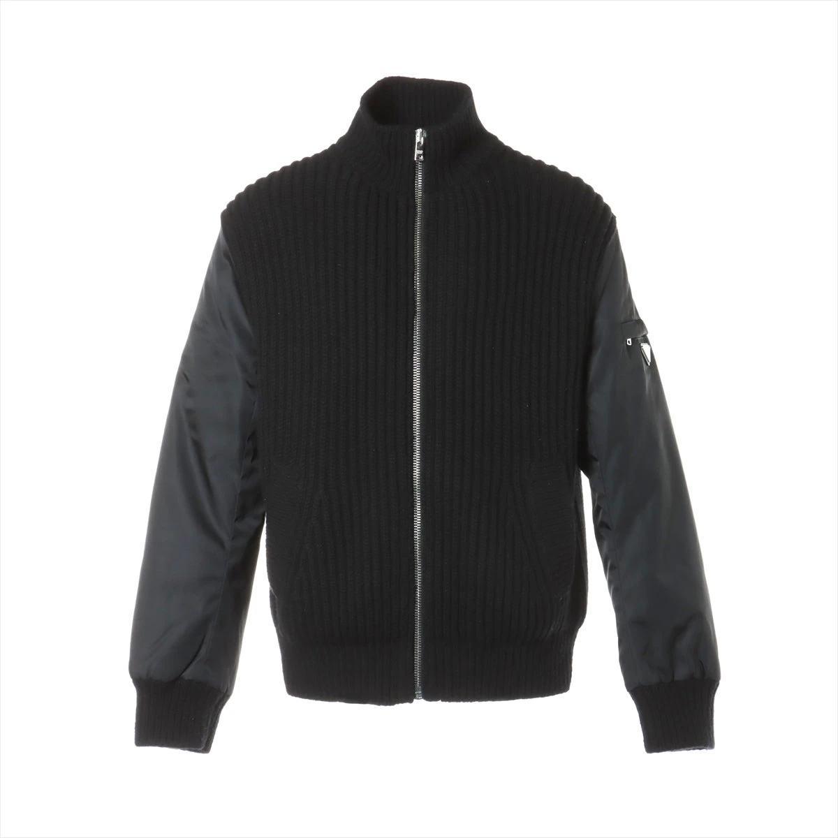 プラダ トライアングルロゴ 21AW カシミヤ×ナイロン ジャケット