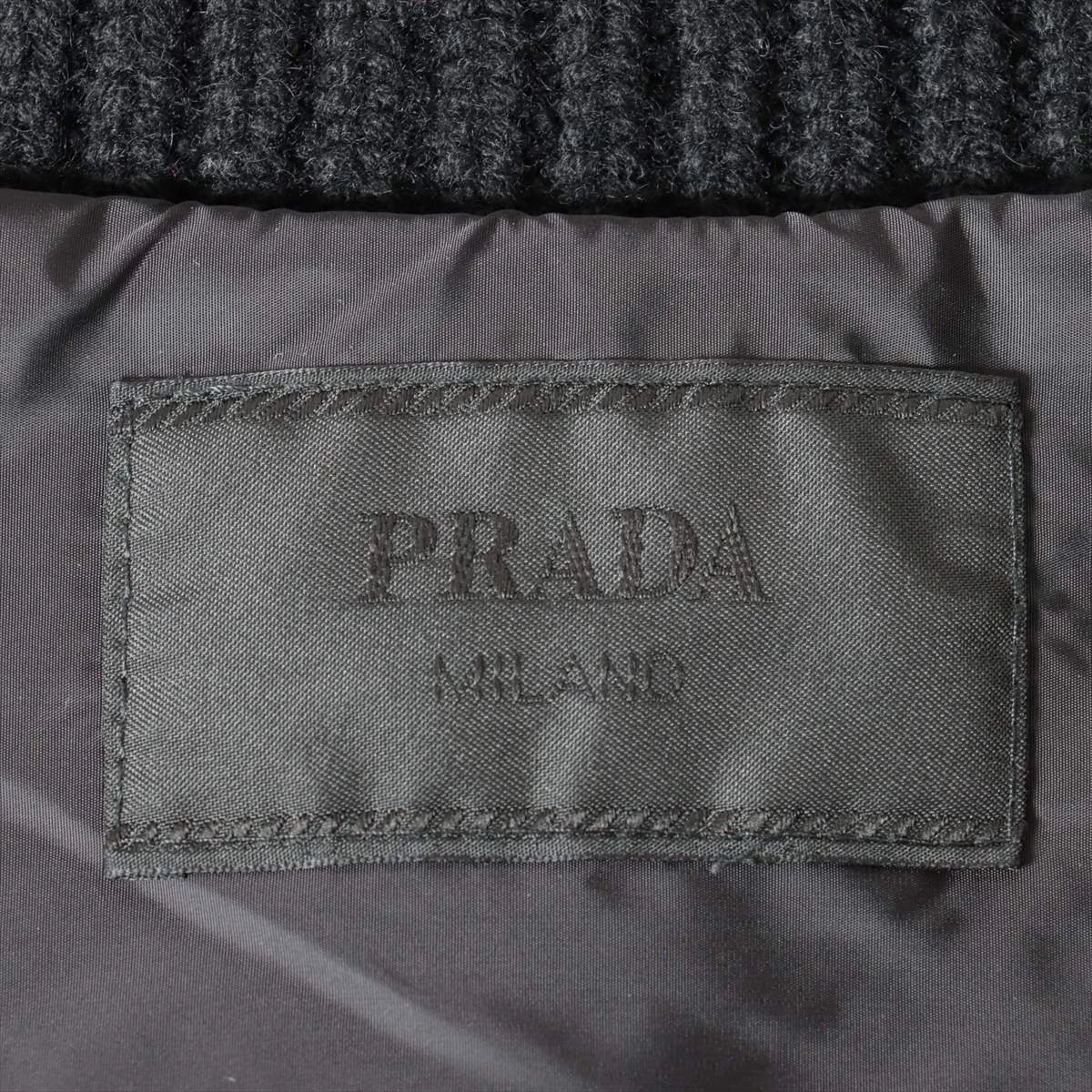 Prada トライアングルロゴ タートルネック 21aw プラダ プラダ トライアングルロゴ 21AW カシミヤ×ナイロン ジャケット