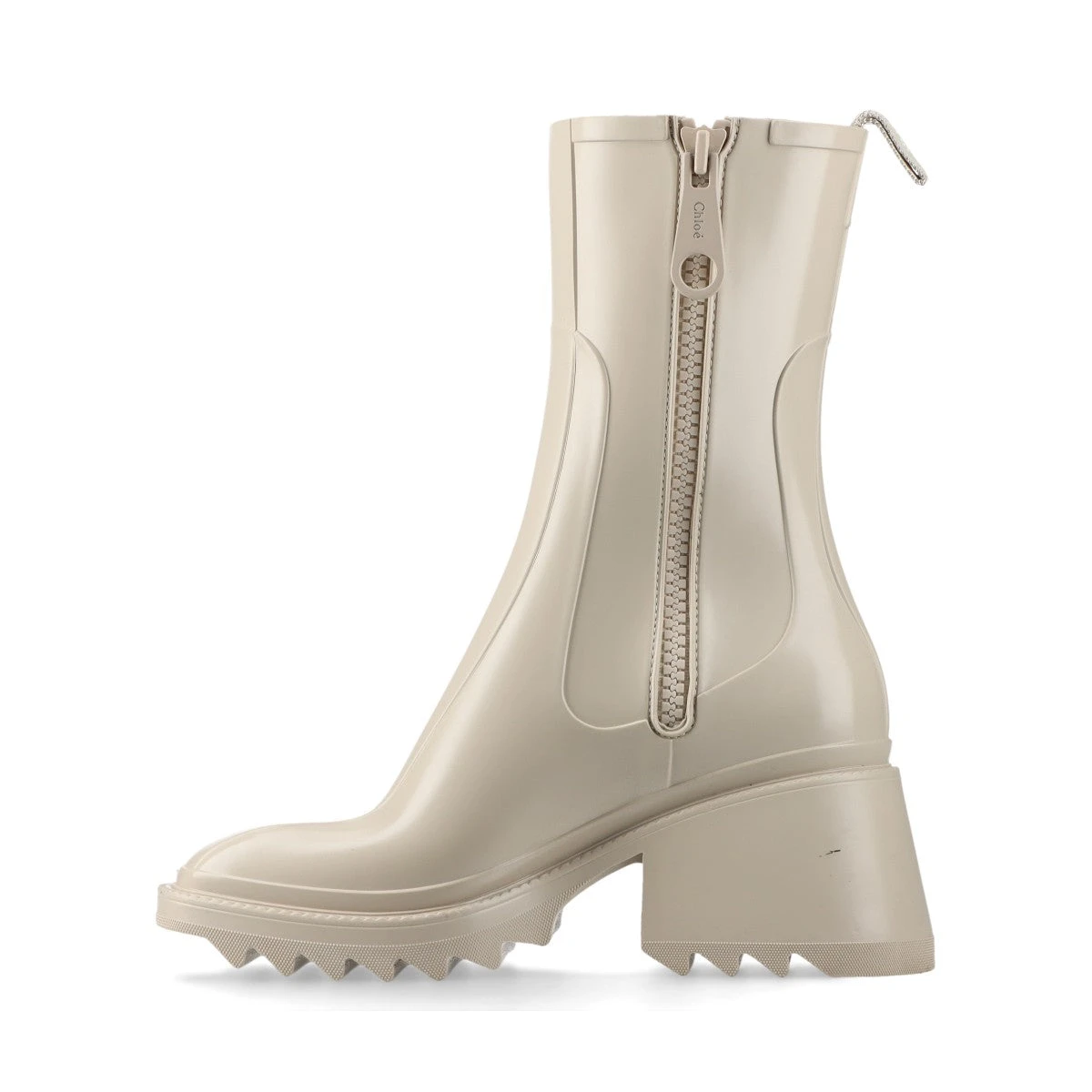 クロエ BETTY ラバー ブーツ 38 レディース ベージュ YZ066935
