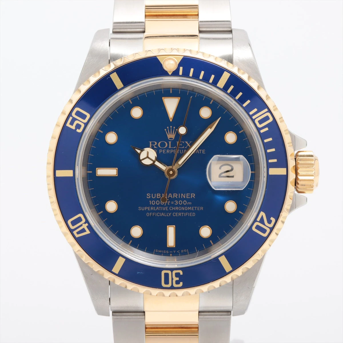 ロレックス サブマリーナ 16613 SS×YG AT 青文字盤