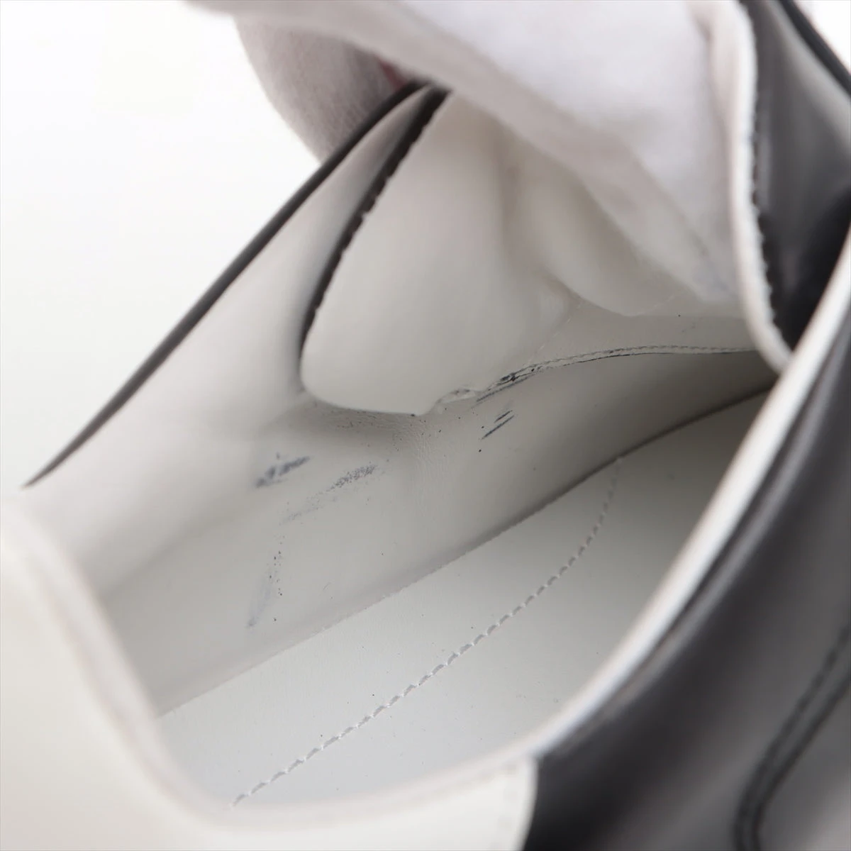 ベルルッティ レザー スニーカー 7 1/2 メンズ ブラック×ホワイト