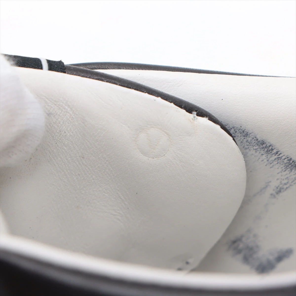 ベルルッティ レザー スニーカー 7 1/2 メンズ ブラック×ホワイト