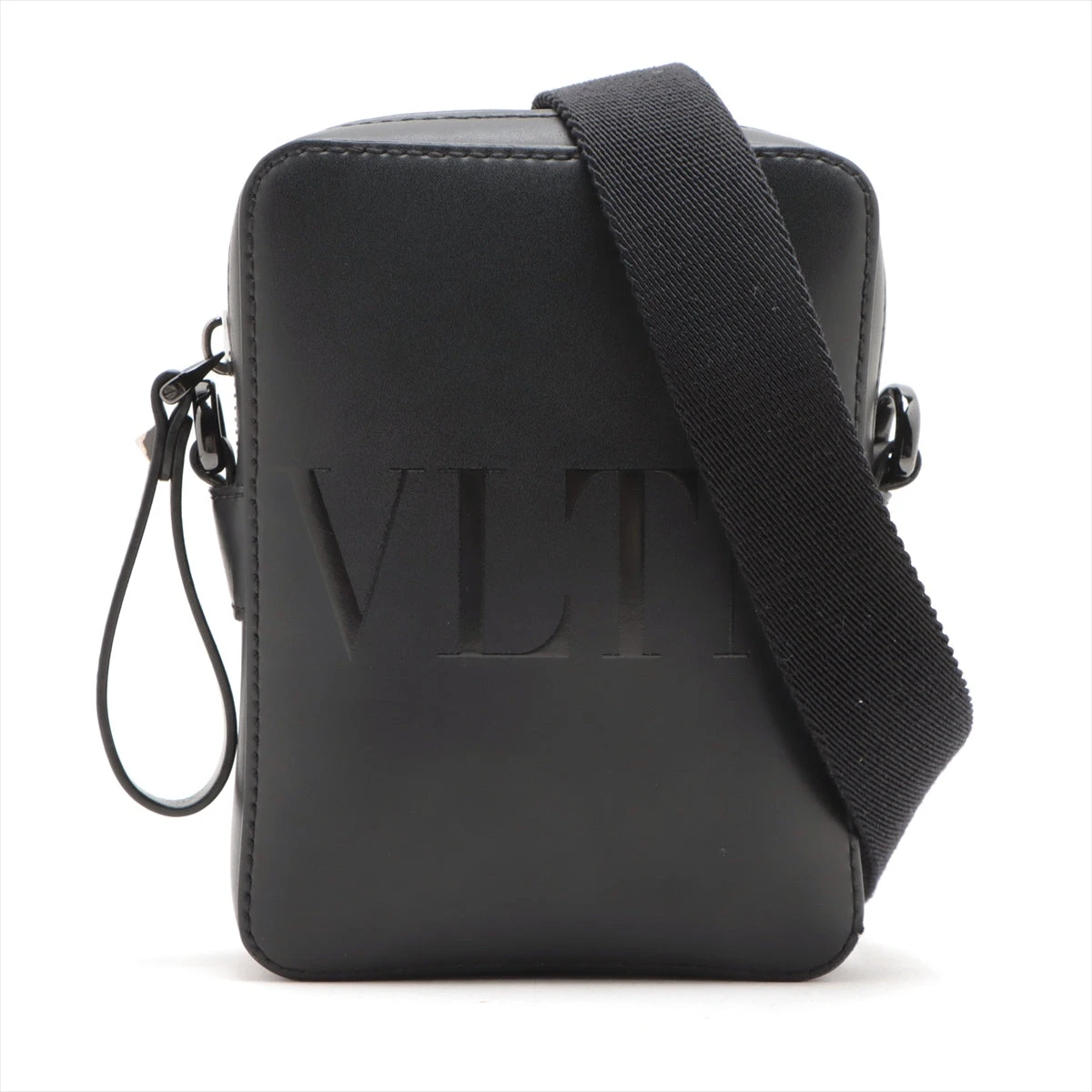 ヴァレンティノ VLTN レザー ショルダーバッグ ブラック A3282459 