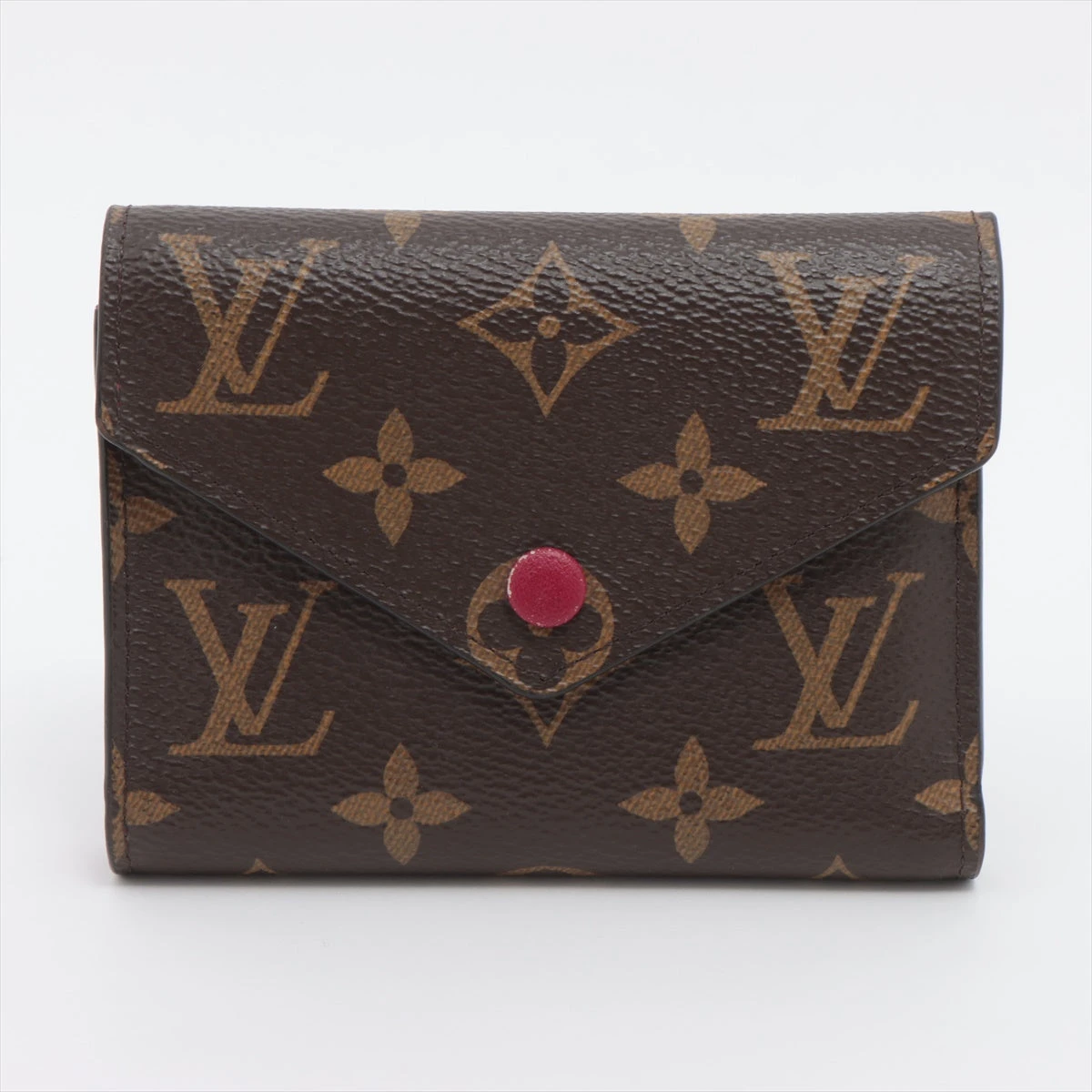 美品★ルイヴィトン　モノグラム LV フューシャ ポルトフォイユ ヴィクトリーヌ ヴィトン モノグラム ポルトフォイユヴィクトリーヌ M41938