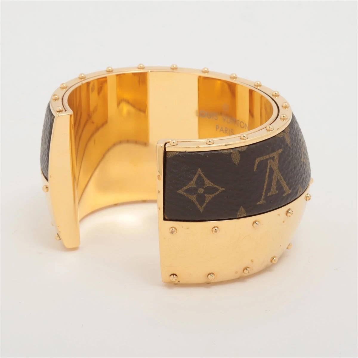 ルイヴィトン 透明 金色 ロゴ バングル ※発送可能な期間にご注意下さい