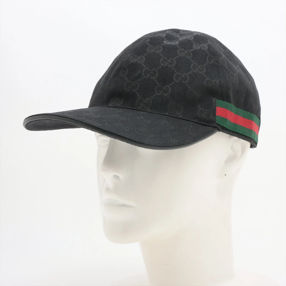 グッチ 200035 GGキャンバス キャップ ブラック L グッチ GUCCI 帽子 GUC・定番CAP GGキャンバス 200035/KQWBG