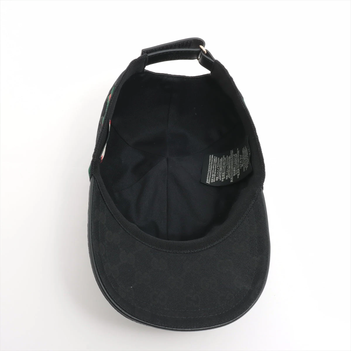 グッチ 200035 GGキャンバス キャップ ブラック L グッチ GUCCI 帽子 GUC・定番CAP GGキャンバス 200035/KQWBG