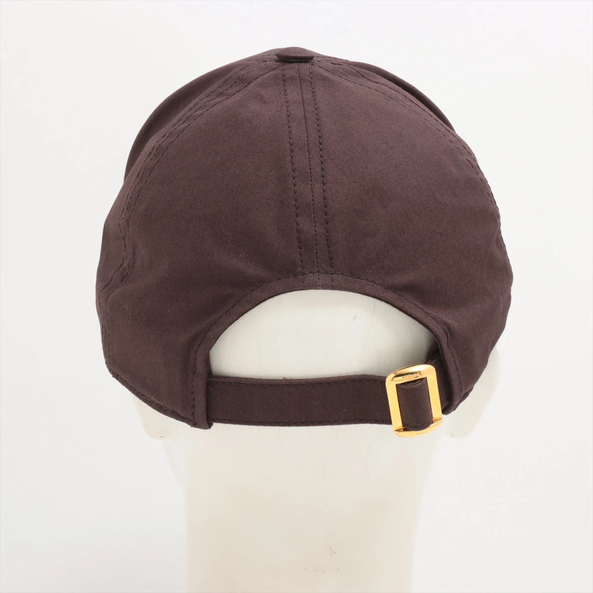 セリーヌ トリオンフ キャップ S コットン ブラウン A3283498｜中古 