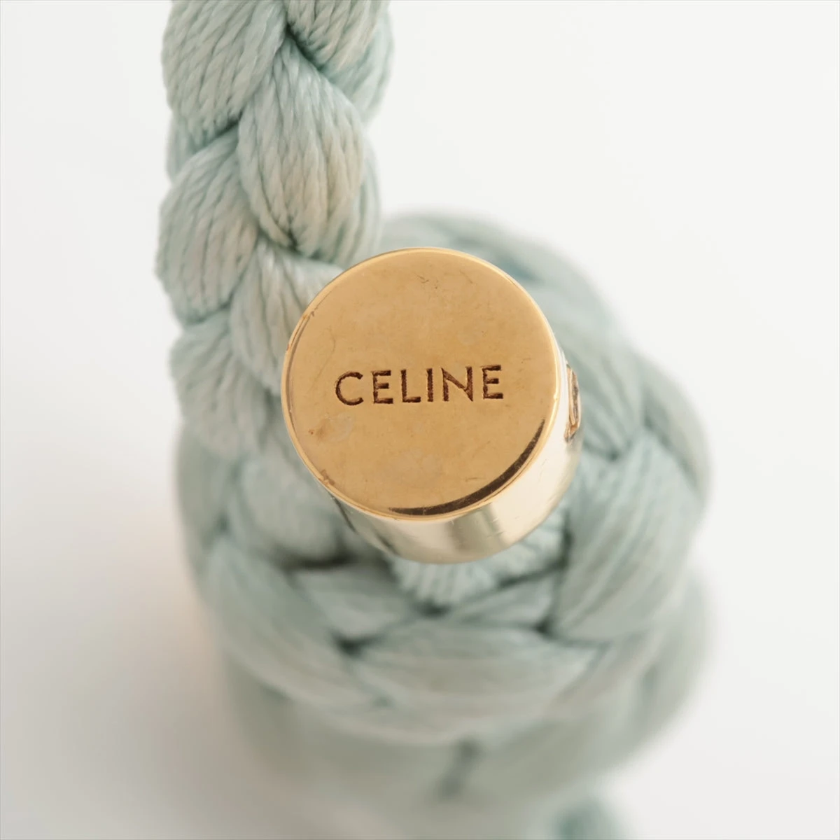 CELINE セリーヌ ブレスレット マカダム チャーム トリオンフ ブルー CELINEマカダムロゴチャームチェーンブレスレット | kaluas