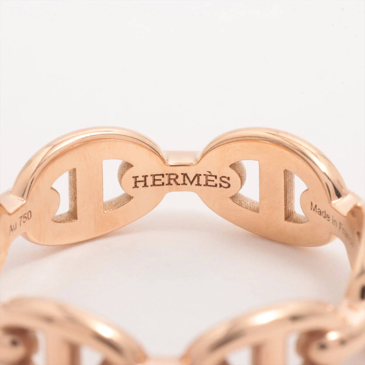エルメス 47 シェーヌダンクル アンシェネ 750 リング PG 3752 エルメス シェーヌダンクル アンシェネ リング 750(PG) 3.9g 52