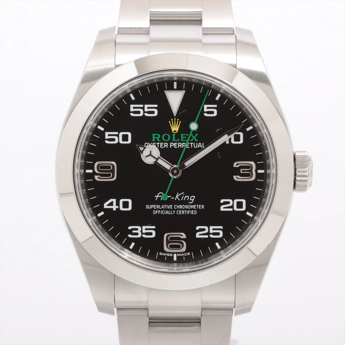 ロレックス エアキング 116900 オイスターブレスレット 黒