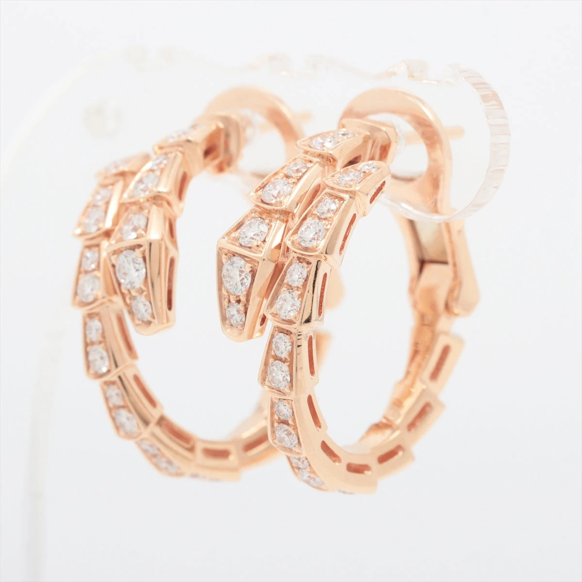 ブルガリ セルペンティ ヴァイパー ダイヤ ピアス 750(PG) 8.3g