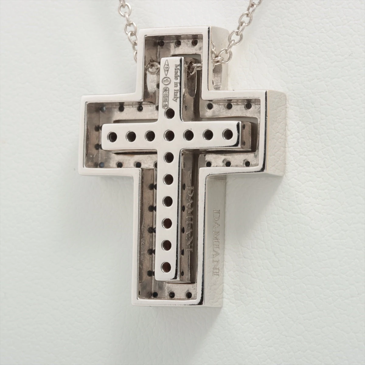 ダミアーニ ベルエポック クロス サファイア ダイヤ ネックレス 750(WG