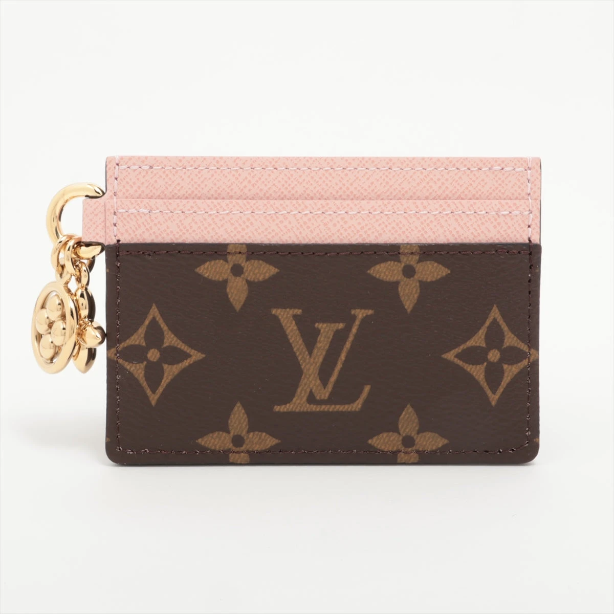 【国内発送】Louis Vuitton カードケース ポルトカルト チャーム ヴィトン モノグラム ポルトカルトLVチャーム M82739 ブラウン