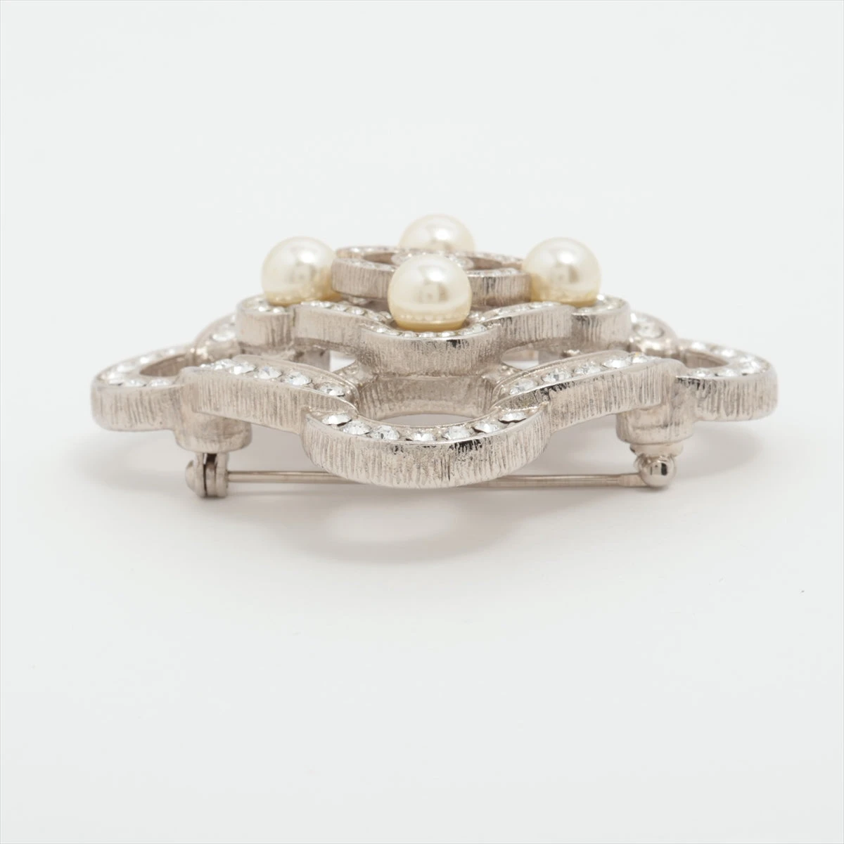 シャネル ココマーク A16B ブローチ GP×ラインストーン×フェイク